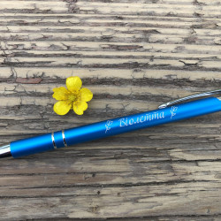 Металеві ручки з гравіюванням "Квіти"