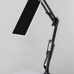 Настільна світлодіодна лампа з сенсорним управлінням X-LED, 10 Вт, Чорна, з функцією роботи від повербанка