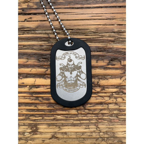 Жетон армійський з лазерним гравіюванням