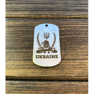 Жетон армійський глянсовий, товщиною 1,5 мм з лазерним гравіюванням 19