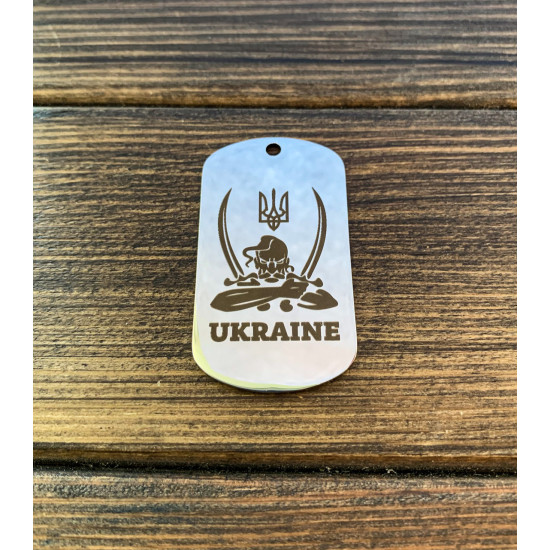 Жетон армійський глянсовий, товщиною 1,5 мм з лазерним гравіюванням 19