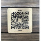Металева табличка з QR-кодом, табличка меню 1