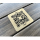 Металева табличка з QR-кодом, табличка меню 1