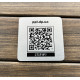 Металева табличка з QR-кодом, табличка меню 2