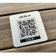 Металева табличка з QR-кодом, табличка меню 2