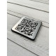Металева табличка з QR-кодом на пластиковій основі