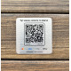 Металева табличка з QR-кодом, табличка меню 3