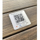 Металева табличка з QR-кодом, табличка меню 3