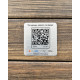Металева табличка з QR-кодом, табличка меню 3