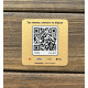 Металева табличка з QR-кодом, табличка меню 4