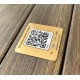 Металева табличка з QR-кодом, табличка меню 4